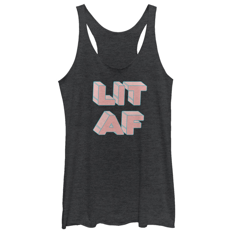 Women's CHIN UP LIT AF Racerback Tank Top