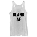 Women's CHIN UP Blank AF Racerback Tank Top