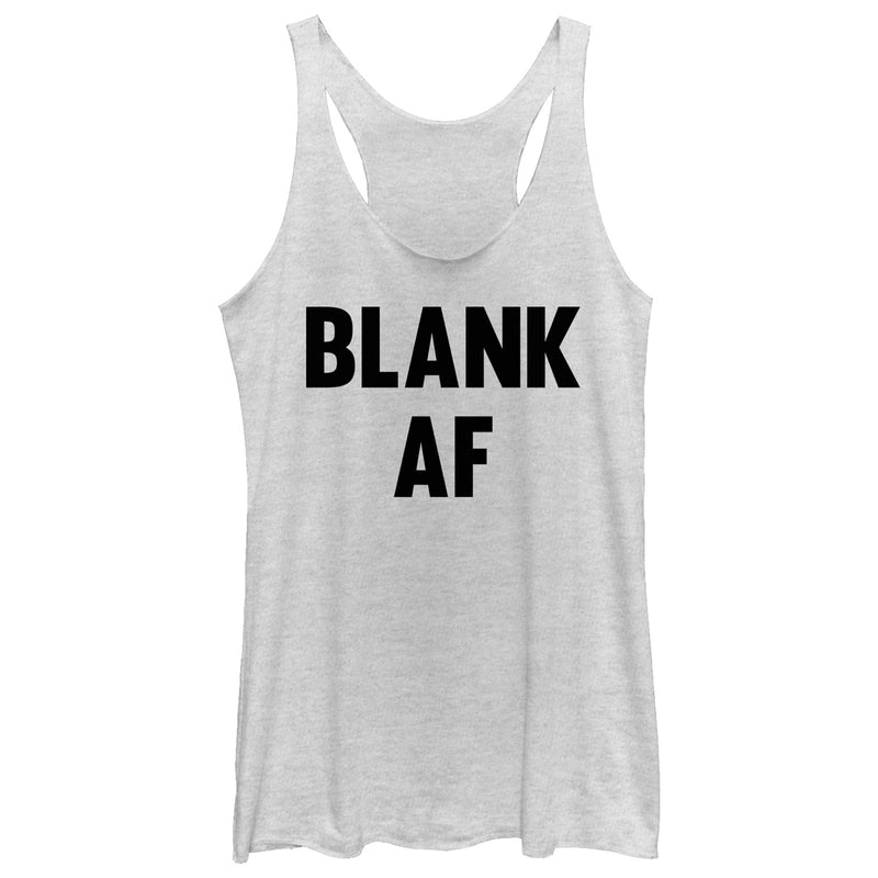 Women's CHIN UP Blank AF Racerback Tank Top