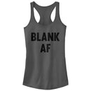 Junior's CHIN UP Blank AF Racerback Tank Top