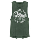 Junior's CHIN UP Beach Walks Are My Cardio Festival Muscle Tee