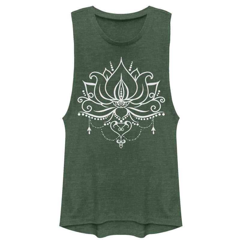 Junior's CHIN UP Lotus Flower Chandelier Festival Muscle Tee