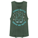 Junior's CHIN UP Corgi Butts Drive Me Nuts Festival Muscle Tee