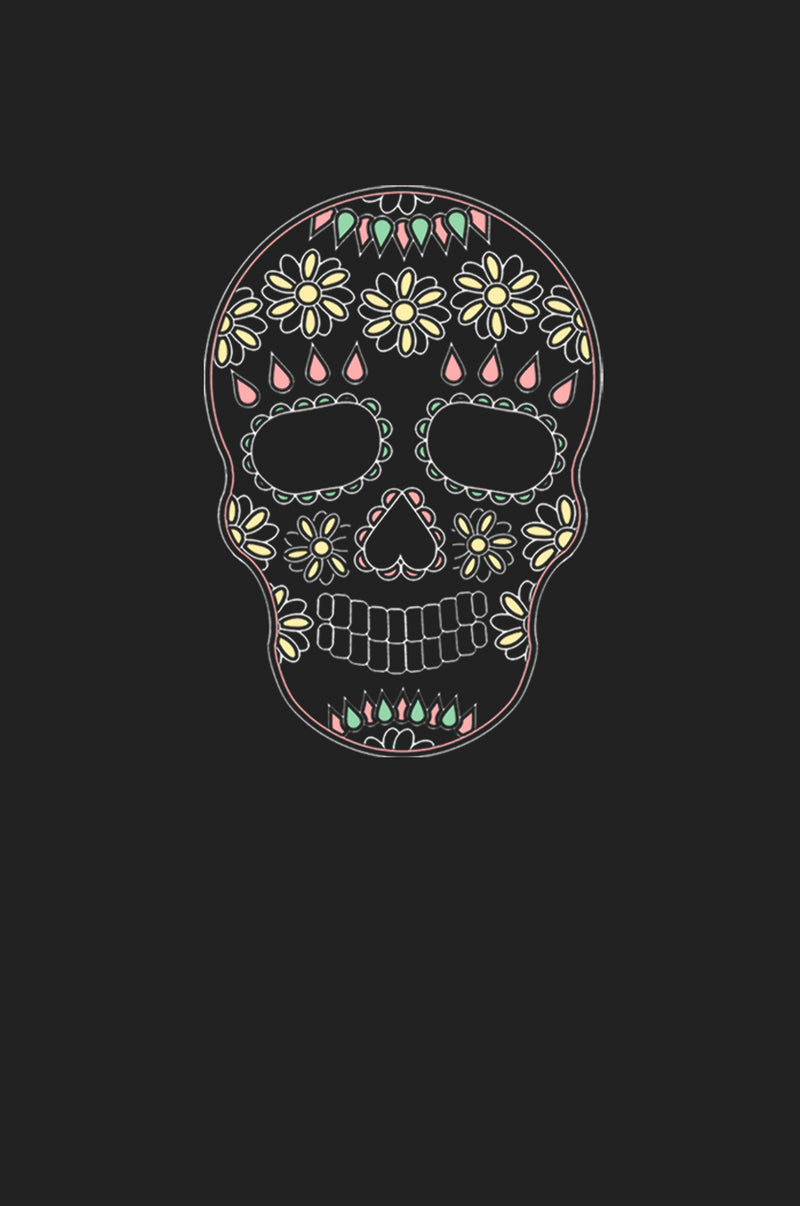 Junior's Lost Gods Halloween Sugar Skull Festival Muscle Tee