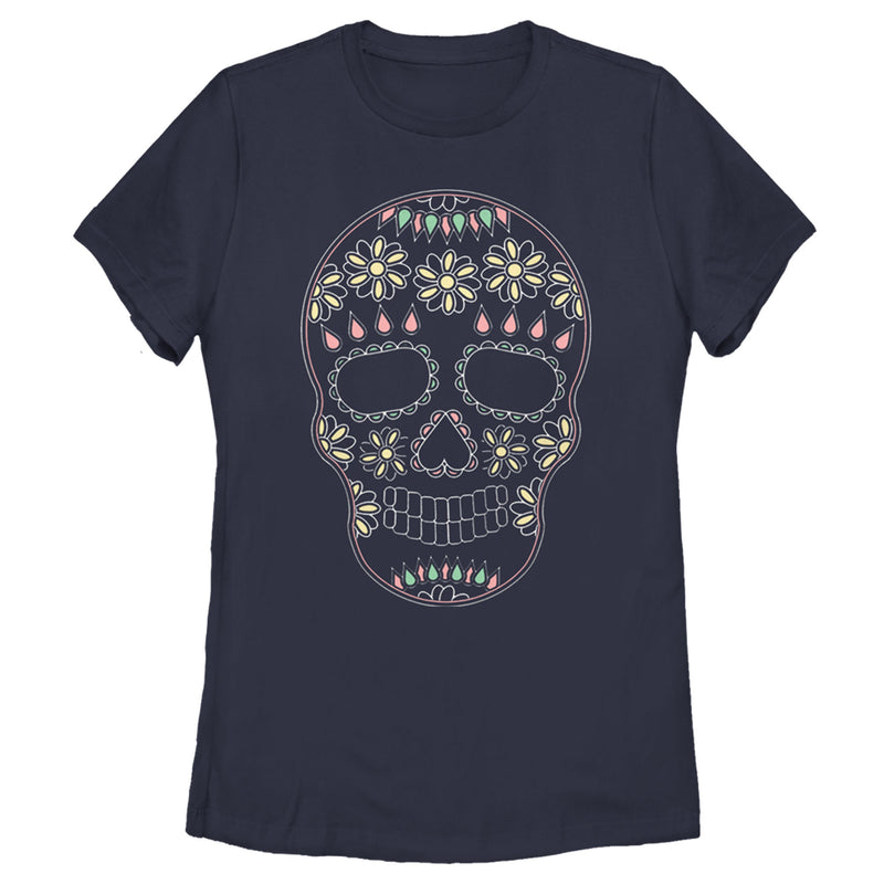 Women's Lost Gods Halloween Sugar Skull T-Shirt