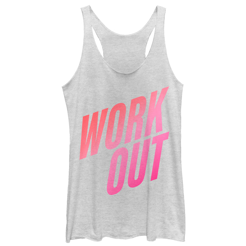 Women's CHIN UP Work Out Fade Racerback Tank Top