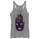 Women's CHIN UP Neon Henna Hand Racerback Tank Top