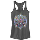 Junior's CHIN UP Paisley Mandala Racerback Tank Top