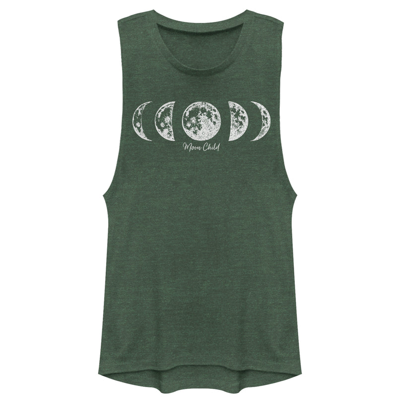 Junior's CHIN UP Moon Child Phases Festival Muscle Tee