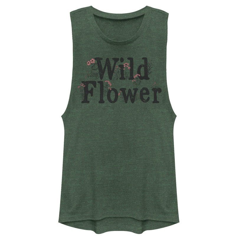 Junior's CHIN UP Wild Flower Festival Muscle Tee