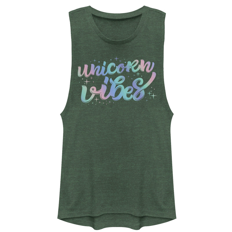 Junior's CHIN UP Unicorn Vibes Festival Muscle Tee