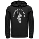 Men's CHIN UP Halloween Creepin' Real Skeleton Pull Over Hoodie