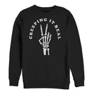 Men's CHIN UP Halloween Creepin' Real Skeleton Sweatshirt