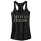 Junior's CHIN UP Halloween Witch Please Text Racerback Tank Top