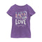 Girl's Lost Gods Fourth of July  America Love Land T-Shirt