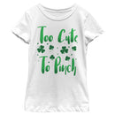 Girl's Lost Gods St. Patrick's Day Too Cute To Pinch T-Shirt