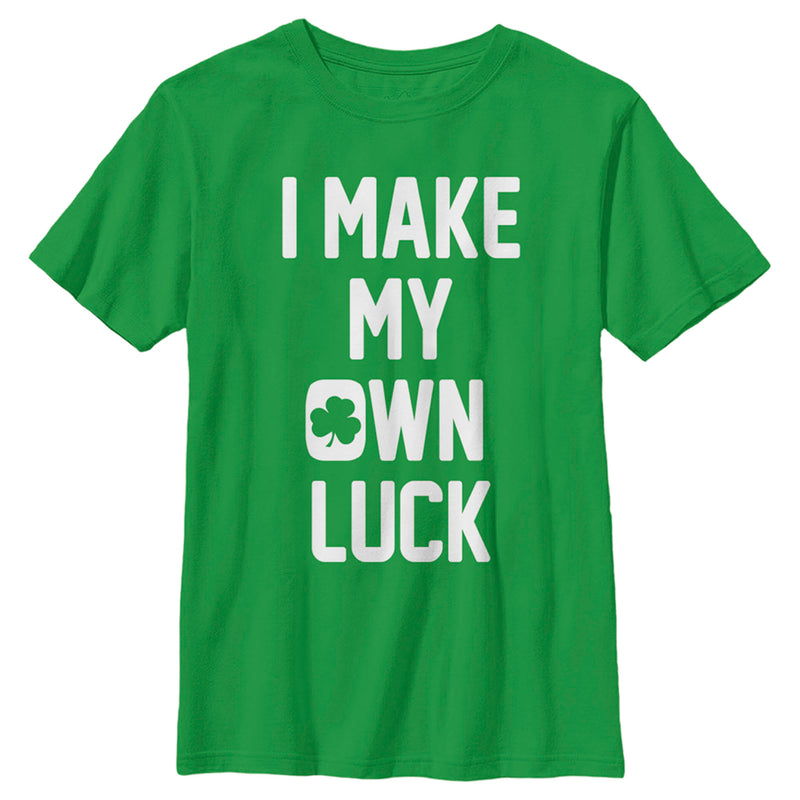 Boy's Lost Gods St. Patrick's Day I Make My Own Luck T-Shirt