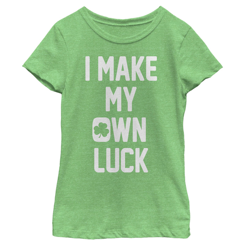 Girl's Lost Gods St. Patrick's Day I Make My Own Luck T-Shirt