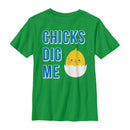 Boy's Lost Gods Easter Chicks Dig Me Egg T-Shirt