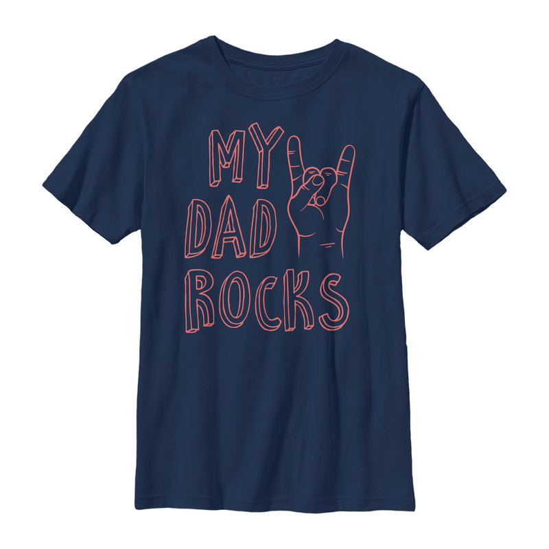 Boy's Lost Gods Father's Day My Dad Rocks T-Shirt
