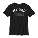 Boy's Lost Gods Father's Day Dad Rules T-Shirt