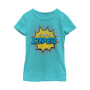 Girl's Lost Gods Father's Day Retro Comic Super Dad T-Shirt