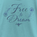 Girl's Aladdin Free to Dream Feather T-Shirt