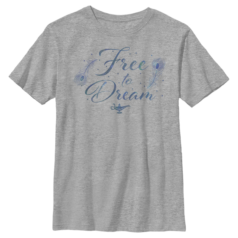 Boy's Aladdin Aladdin Free to Dream Feather T-Shirt