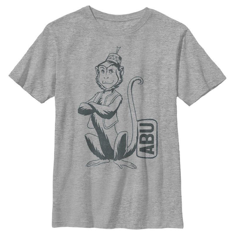 Boy's Aladdin Aladdin Cartoon Abu Profile T-Shirt