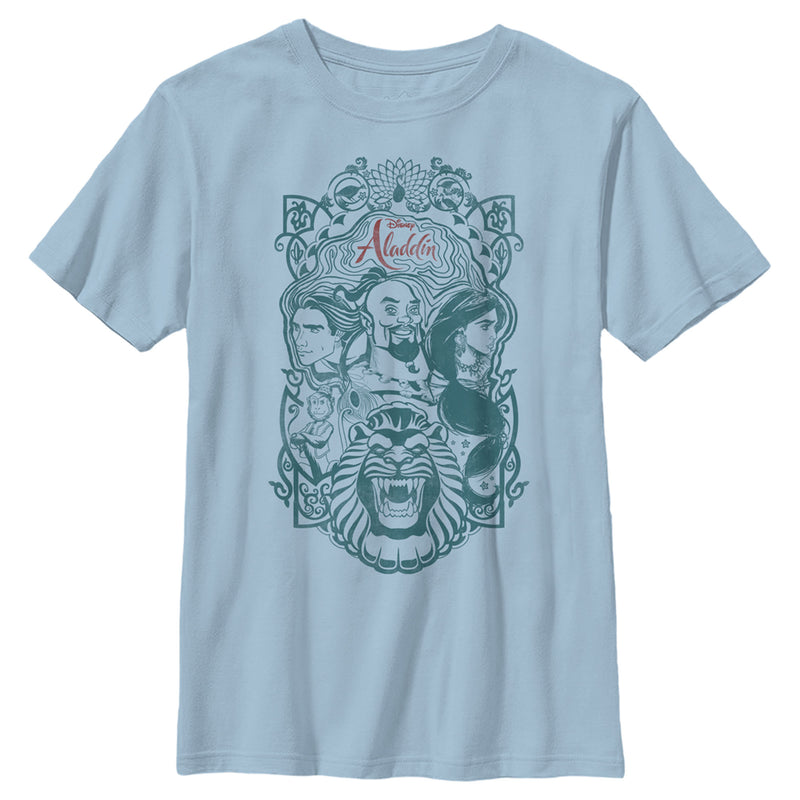 Boy's Aladdin Ornate Trio Frame T-Shirt