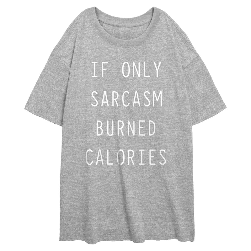 Junior's Lost Gods If Sarcasm Burned Calories T-Shirt