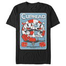 Men's Cuphead Mugman and Cuphead Dice Poster T-Shirt