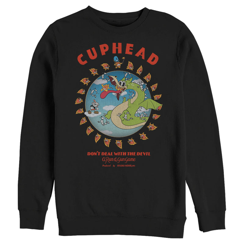 Men's Cuphead Grim Matchstick the Dragon Boss Sweatshirt