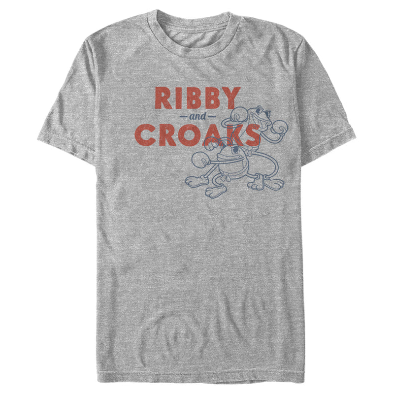 Men's Cuphead Ribby and Croaks Ready to Box T-Shirt