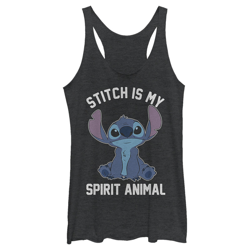 Women's Lilo & Stitch My Spirit Animal Is Stich Racerback Tank Top