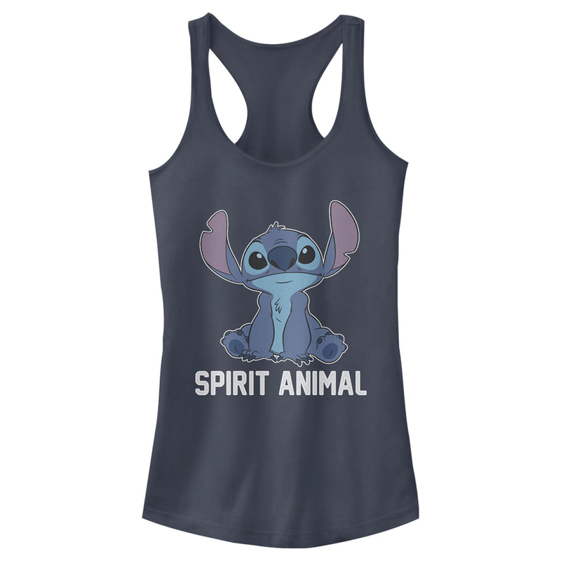 Junior's Lilo & Stitch Cute and Fluffy Spirit Animal Racerback Tank Top