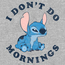 Junior's Lilo & Stitch I Don't Do Mornings Stitch T-Shirt