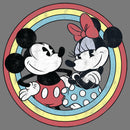 Boy's Mickey & Friends Mickey and Minnie Retro Circle T-Shirt