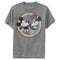 Boy's Mickey & Friends Mickey and Minnie Retro Circle Performance Tee