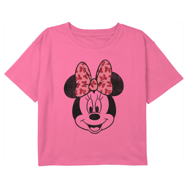 Girl's Mickey & Friends Minnie Face T-Shirt