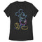 Women's Mickey & Friends Bright Neon Mickey Mouse Outline T-Shirt