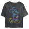 Junior's Mickey & Friends Bright Neon Mickey Mouse Outline T-Shirt