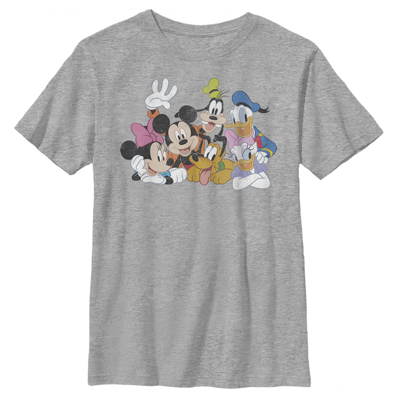 Boy's Mickey & Friends Club House Group Shot T-Shirt