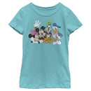 Girl's Mickey & Friends Club House Group Shot T-Shirt