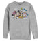 Men's Mickey & Friends Club House Group Shot Sweatshirt