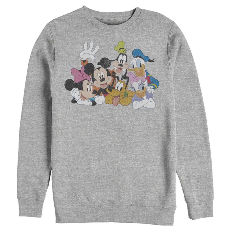 Men's Mickey & Friends Club House Group Shot Sweatshirt