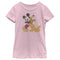 Girl's Mickey & Friends Mickey and Pluto T-Shirt