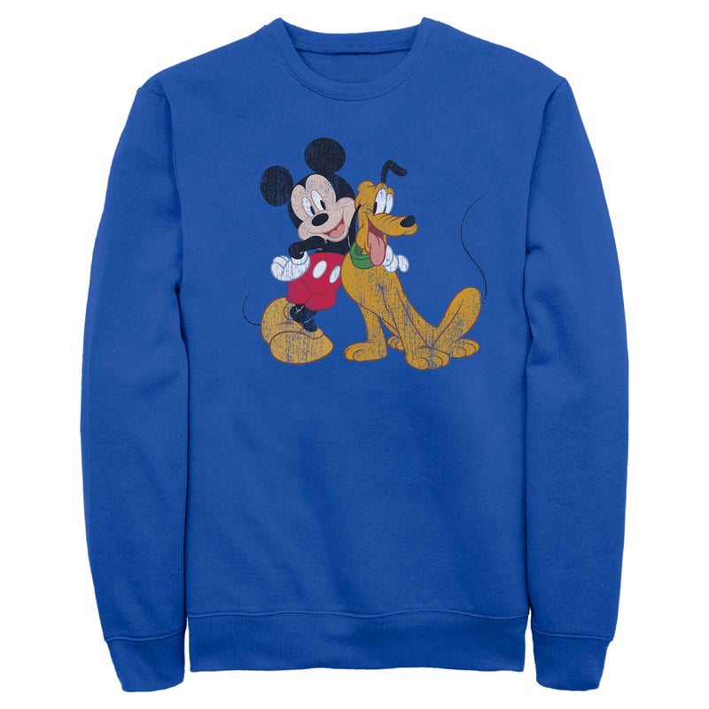 Men's Mickey & Friends Mickey and Pluto Sweatshirt