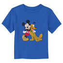 Toddler's Mickey & Friends Mickey and Pluto T-Shirt