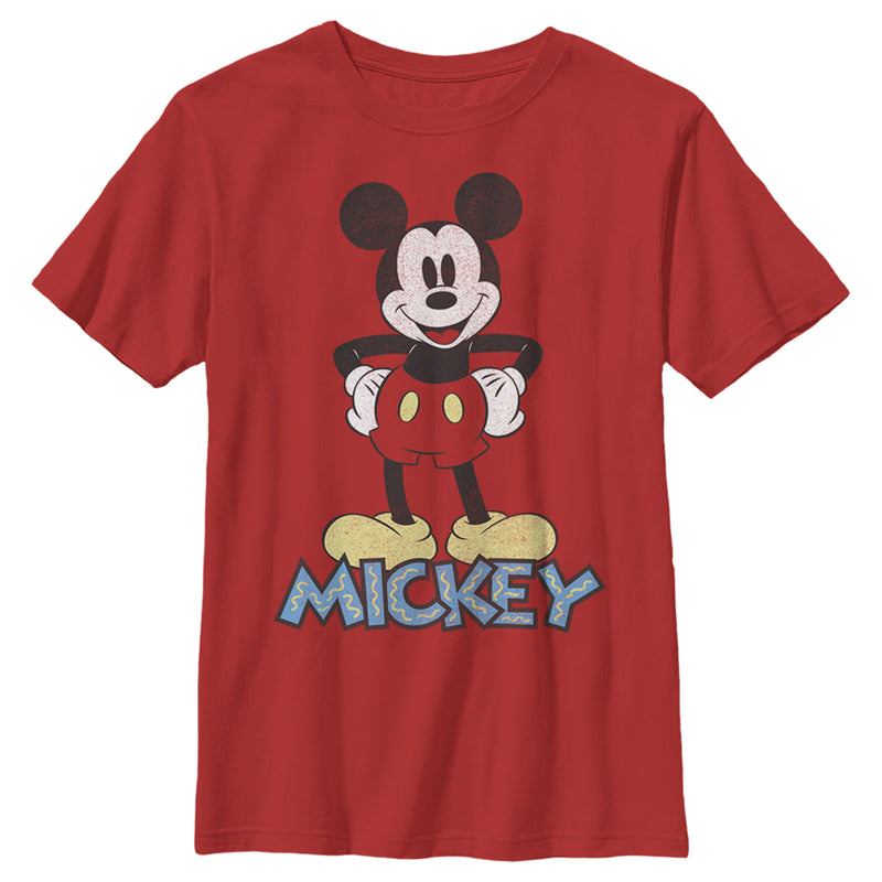 Boy's Mickey & Friends Distressed '90s T-Shirt